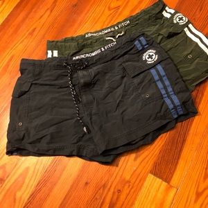 Two pairs lifeguard Abercrombie & Fitch shorts - M